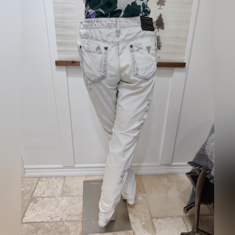 Guess Premium White Acid Wash Jeans - 29